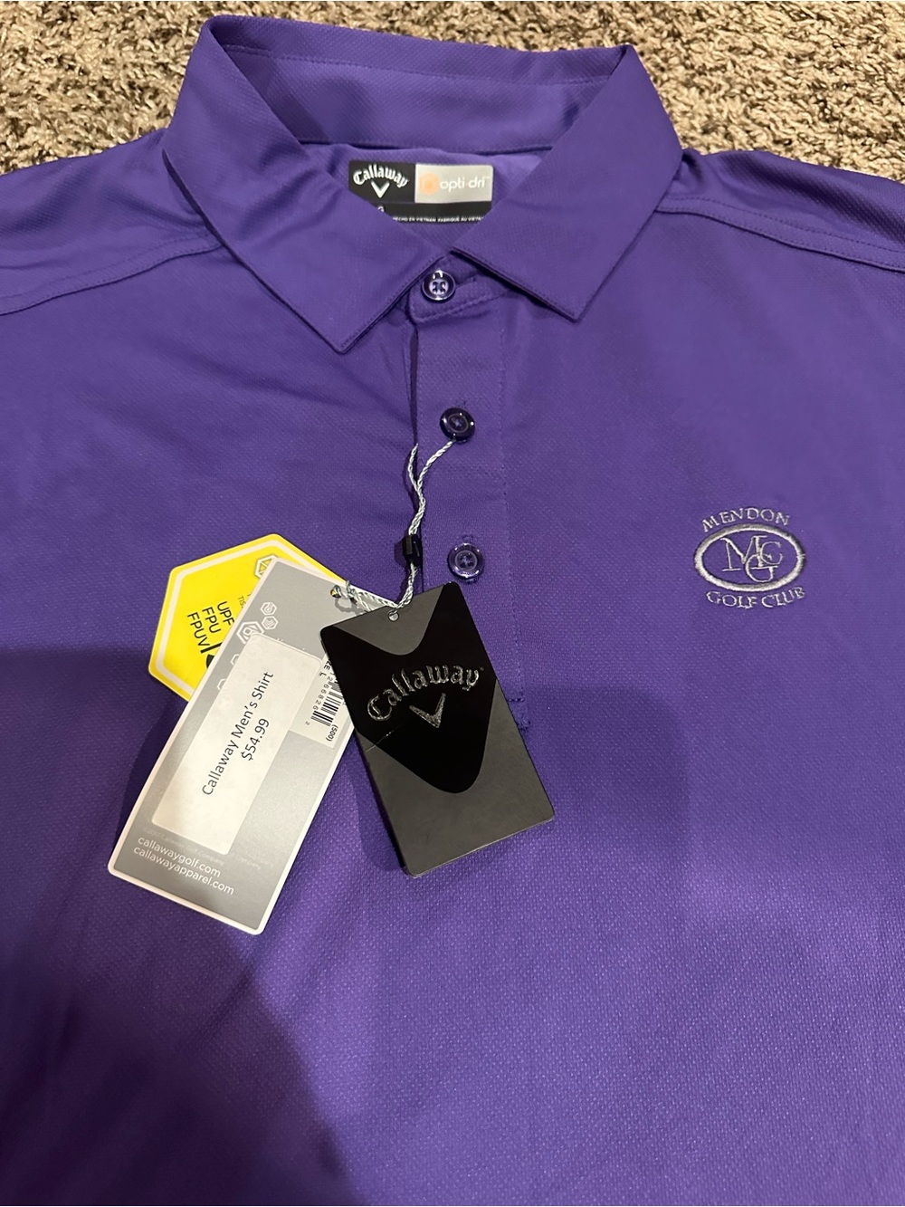 Callaway Men’s Purple Opti-Dri Golf